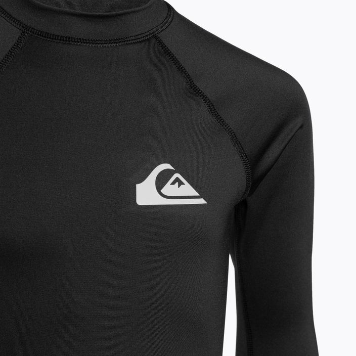 Quiksilver Everyday UPF50 black children's swimming longsleeve 3