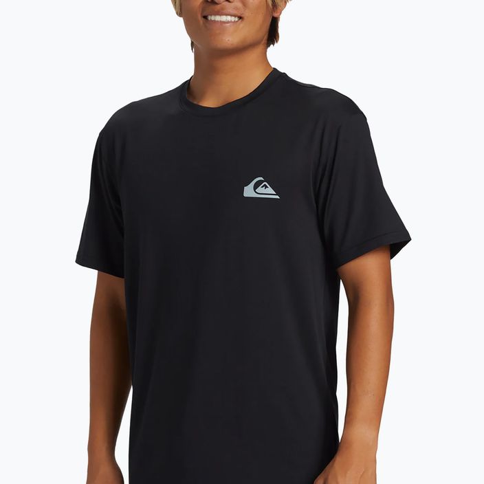 Quiksilver Everyday Surf Tee black men's swim shirt 4
