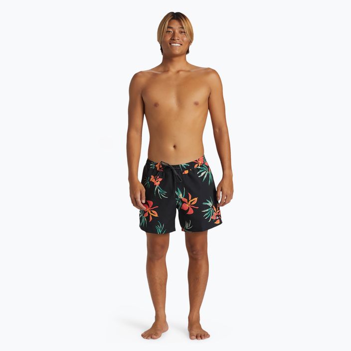Quiksilver Everyday Mix Wolley 15 black men's swim shorts 2