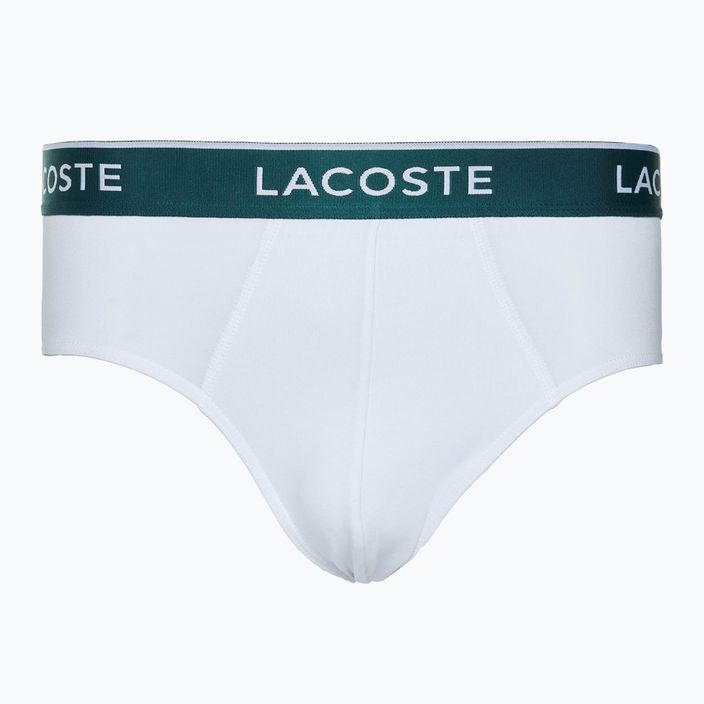 Lacoste men's briefs 8H3472 3 pairs black/white/silver chine 4