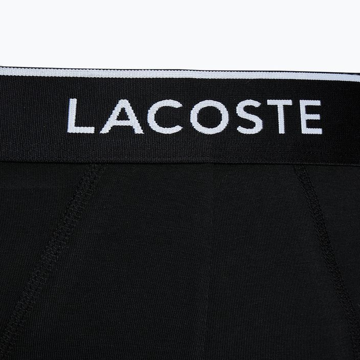 Lacoste men's briefs 8H3472 3 pairs black/white/silver chine 6