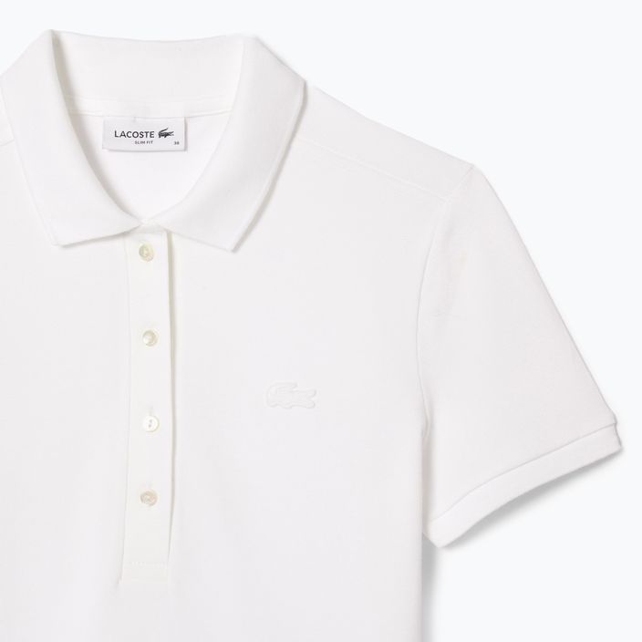 Women's Lacoste Polo Shirt PF5462 001 white 5
