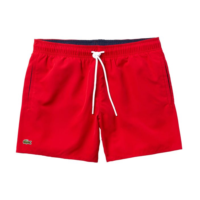 Lacoste men's swim shorts red MH6270 2