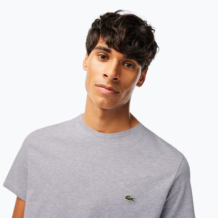 Lacoste men's t-shirt TH6709 silver chine 3