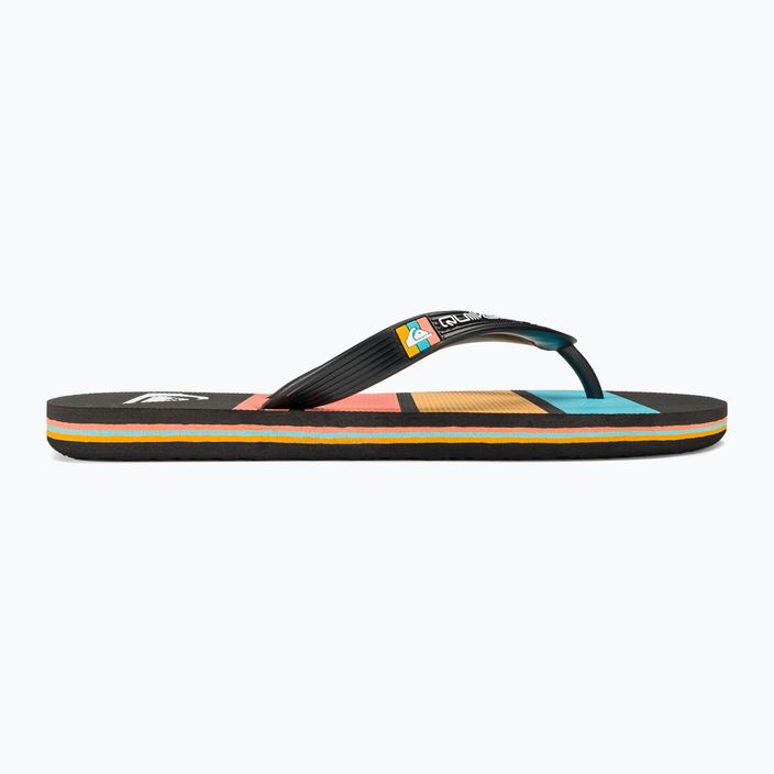 Men's Quiksilver Molokai Stripe flip flops black 1 2