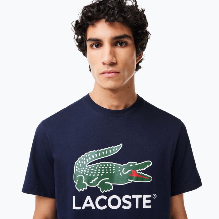 Lacoste men's T-shirt TH1285 navy blue 4