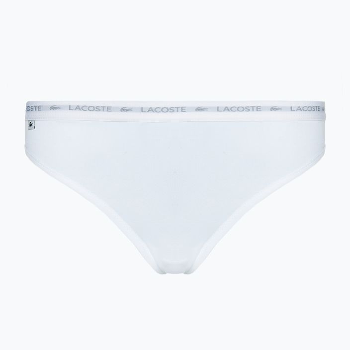 Lacoste women's panties 8F1341 3 pairs black/white/silver chine 2