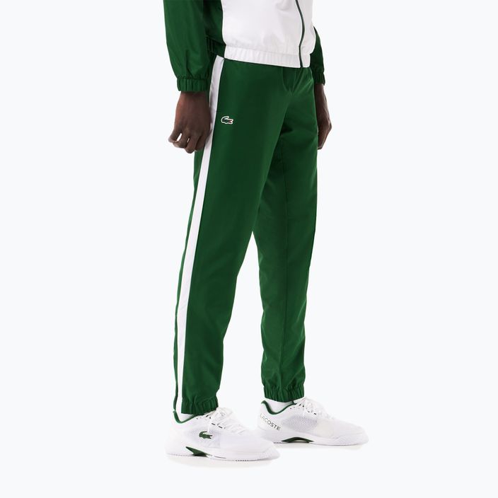 Lacoste men's tennis tracksuit WH7567 green/white 4