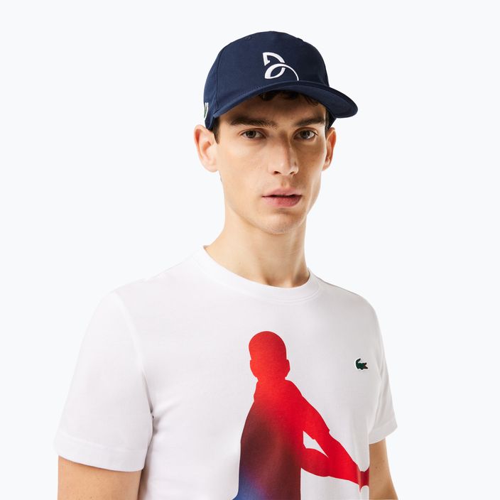 Lacoste Tennis X Novak Djokovic white T-shirt + cap set 3