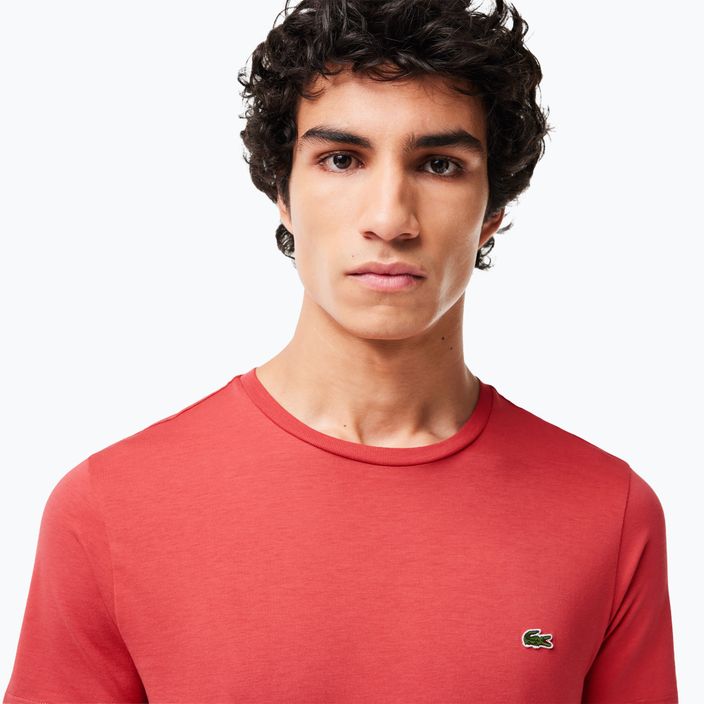Lacoste men's t-shirt TH6709 sierra red 3