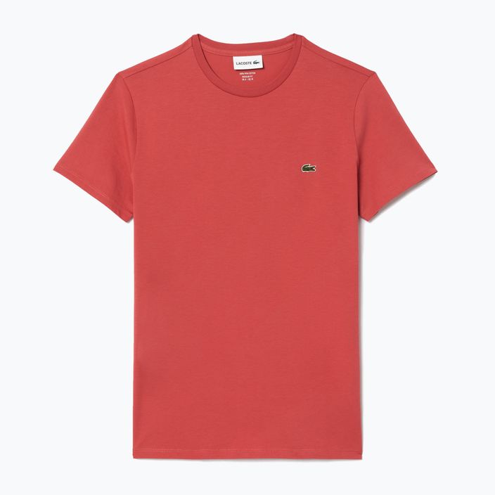 Lacoste men's t-shirt TH6709 sierra red 4