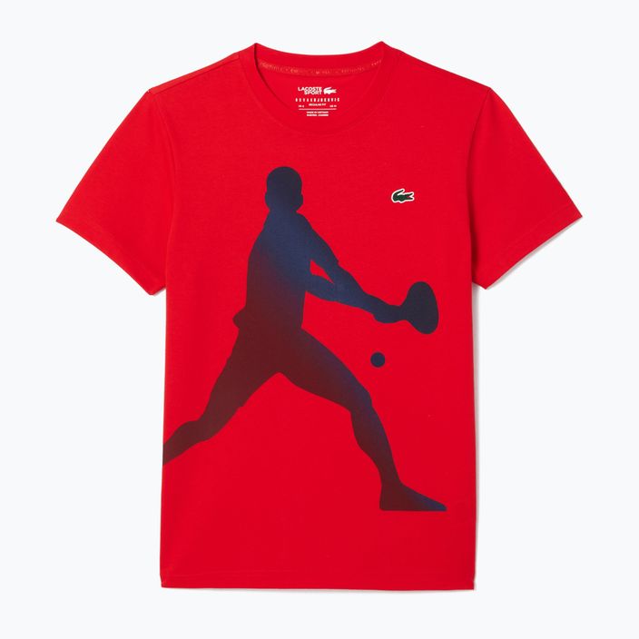 Lacoste Tennis X Novak Djokovic redcurrant bush shirt + cap set 4