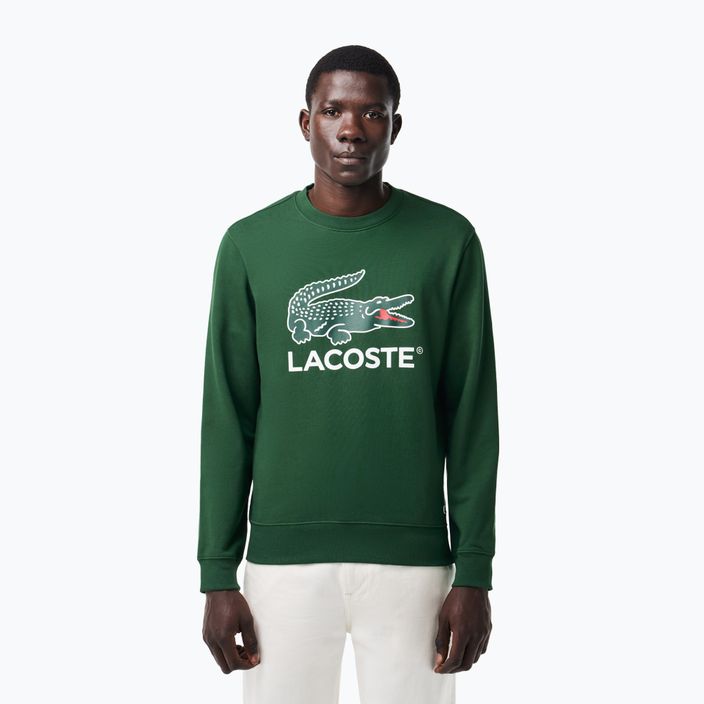 Lacoste men's SH1281 green sweatshirt