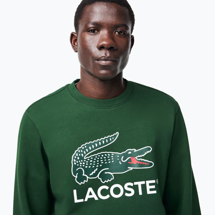 Lacoste men's SH1281 green sweatshirt 4