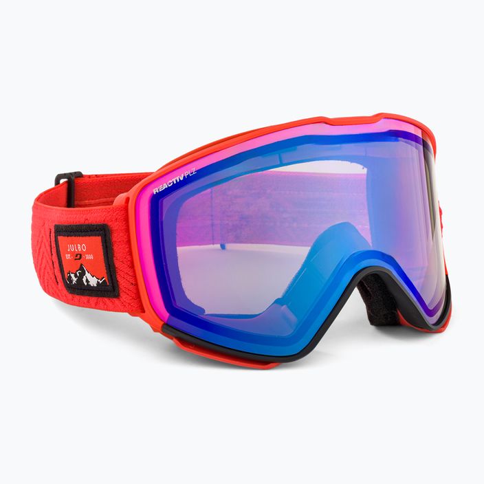 Julbo Quickshift Reactiv Polarised red/flash blue ski goggles