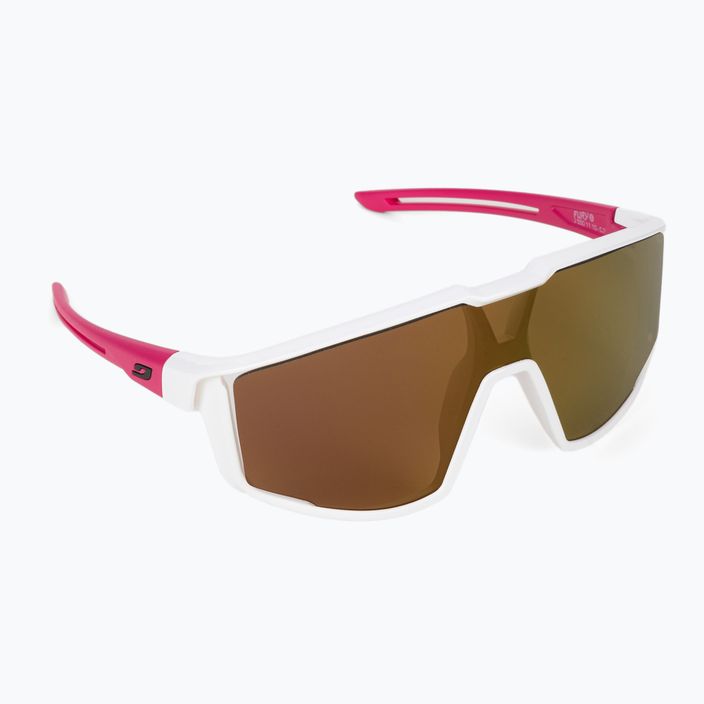 Julbo Fury S Spectron 3Cf matt shiny white/pink children's cycling glasses J5501110