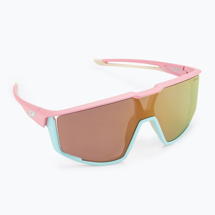 Julbo Fury Spectron 3Cf matt pastel pink/light blue cycling glasses