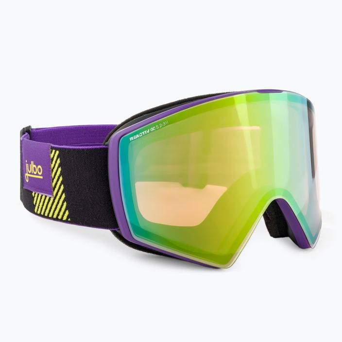 Julbo Razor Edge Reactiv Glare Control ski goggles purple/black/flash green
