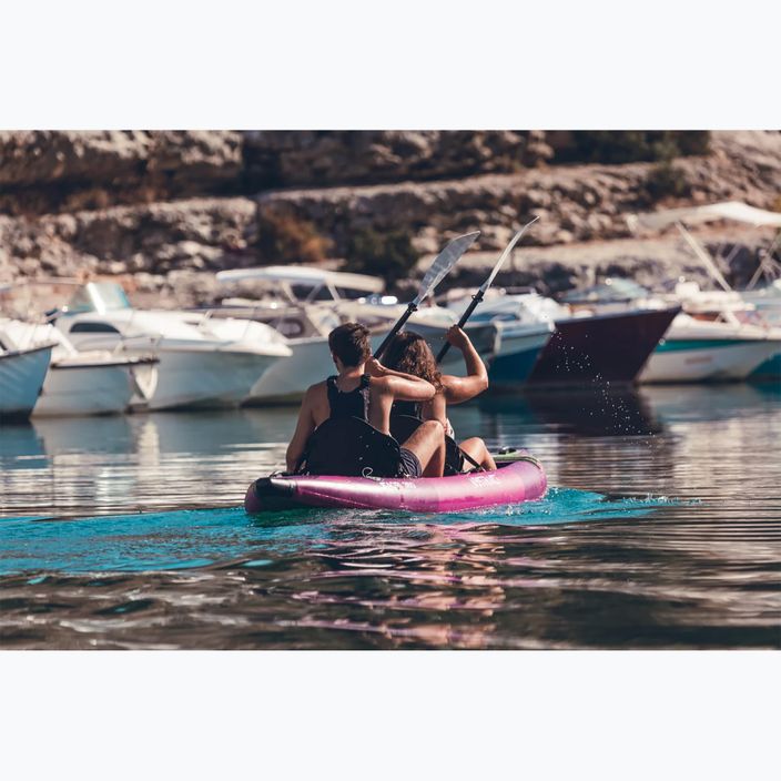 ABSTRACT Saori 360 purple 2-person inflatable kayak 5