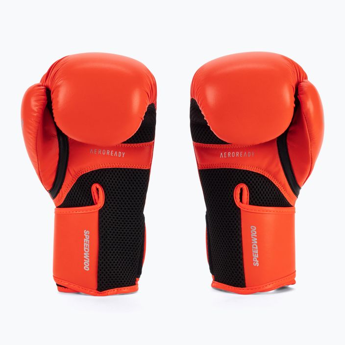 Women's adidas Speed 100 red/black boxing gloves ADISBGW100-40985 2