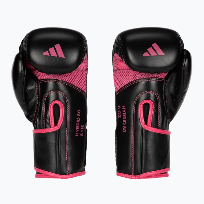 adidas Hybrid 80 boxing gloves black/pink ADIH80 2