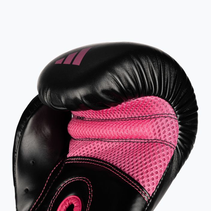 adidas Hybrid 80 boxing gloves black/pink ADIH80 4
