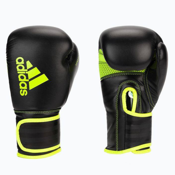 adidas Hybrid 80 boxing gloves black/yellow ADIH80 3