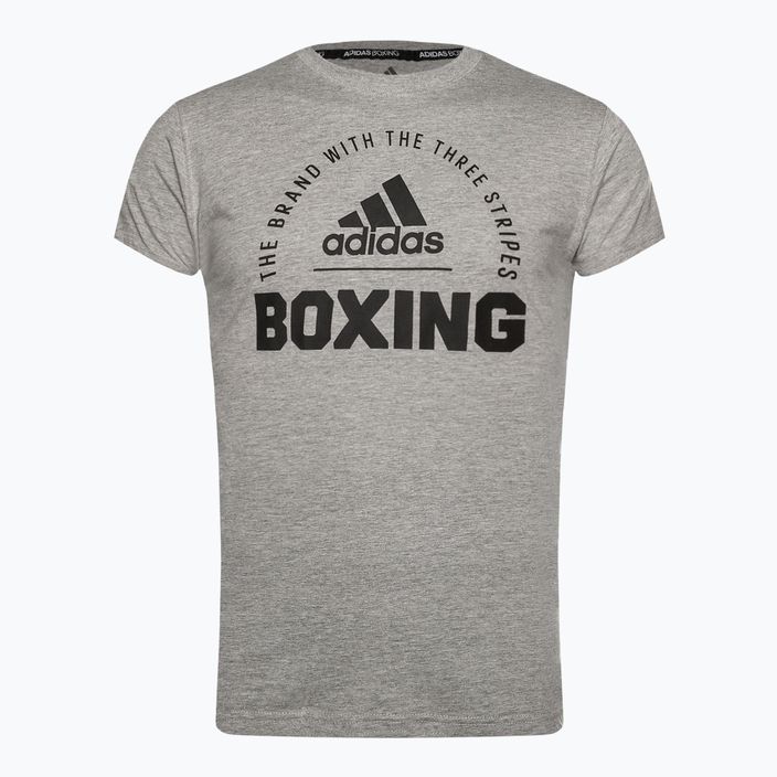 Men's adidas Boxing t-shirt medium grey/heather black