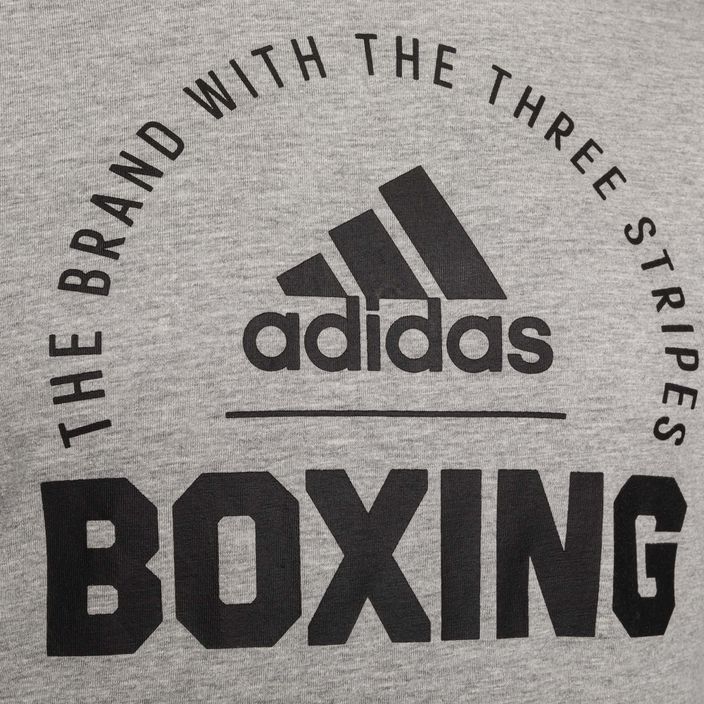 Men's adidas Boxing t-shirt medium grey/heather black 3