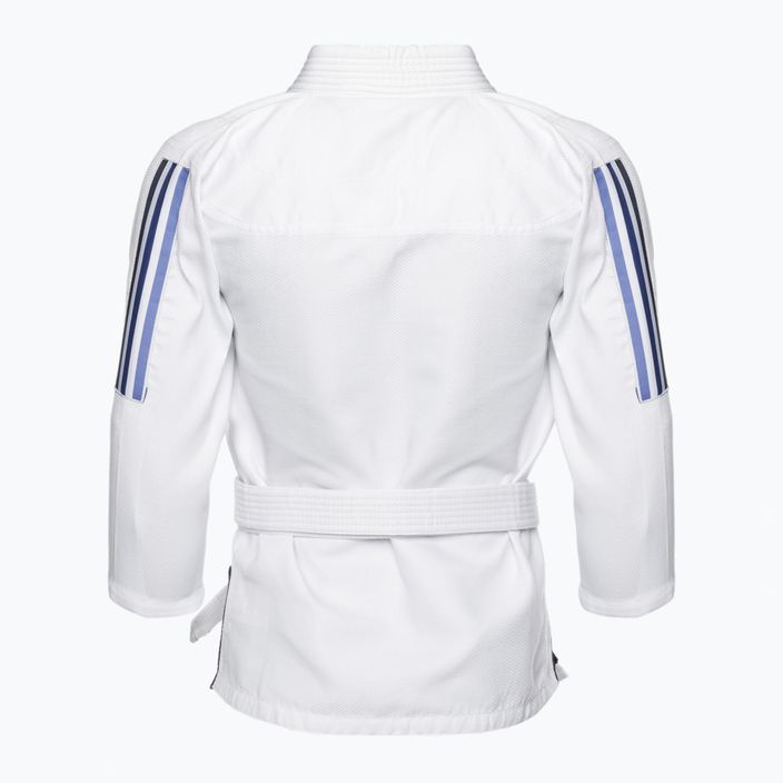 GI for children's Brazilian jiu-jitsu adidas Range white/gradient blue 3