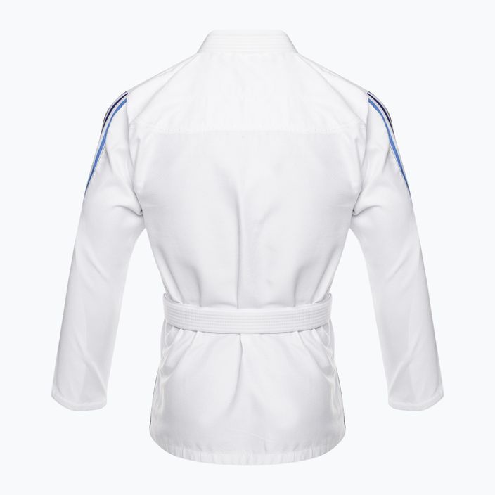 GI for Brazilian jiu-jitsu adidas Range white/gradient blue 3