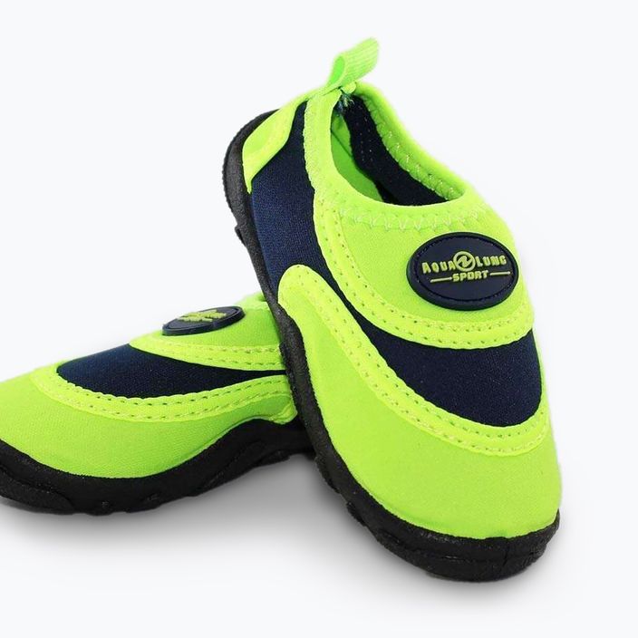 Aqua Lung Beachwalker children's water shoes blue and green FJ028310426 10