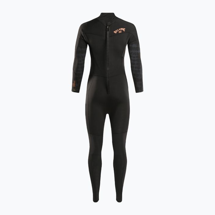 Women's wetsuit Billabong 4/3 Synergy BZ Full black tie dye 3