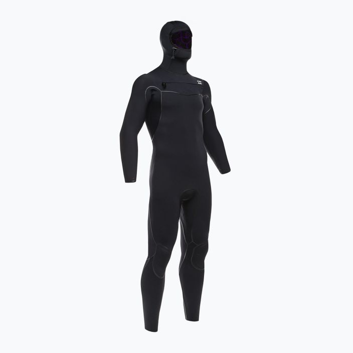 Men's wetsuit Billabong 5/4 Furnace Hooded CZ Full black