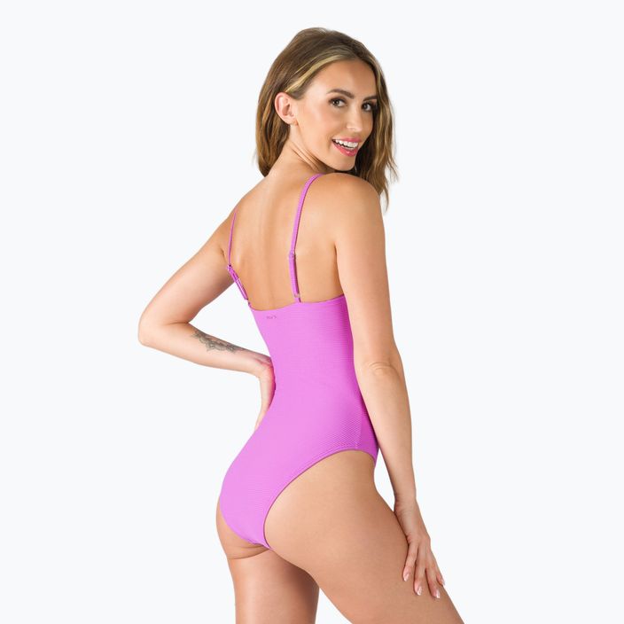 Ladies' one-piece swimsuit Billabong Tanlines bright orchid 3