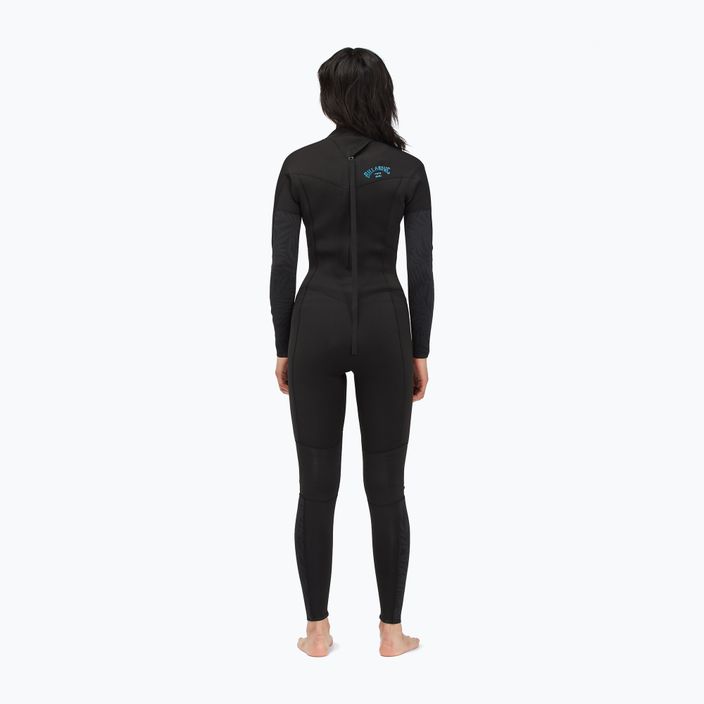 Women's wetsuit Billabong 4/3 Synergy BZ Full black palms 7