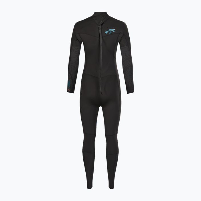 Women's wetsuit Billabong 4/3 Synergy BZ Full black palms 3