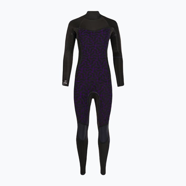 Women's wetsuit Billabong 4/3 Synergy BZ Full black palms 4
