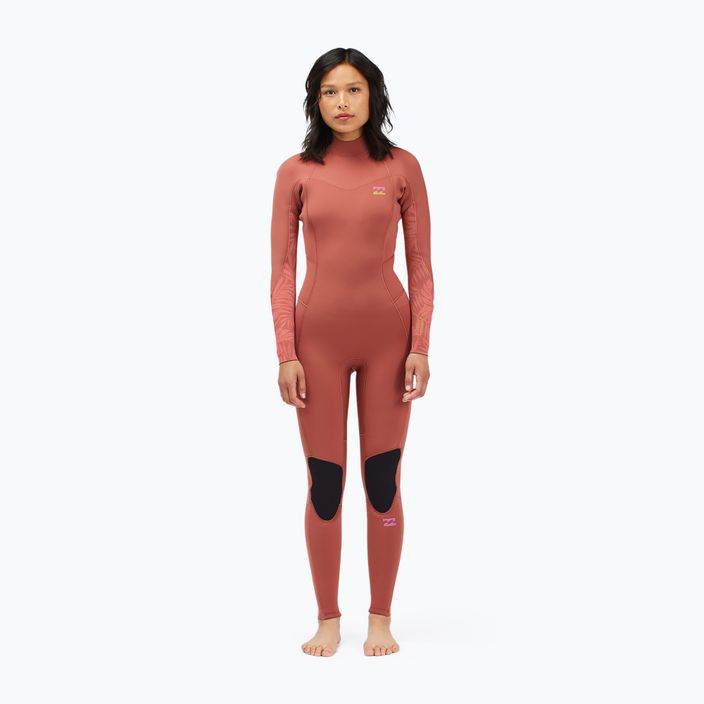 Women's wetsuit Billabong 4/3 Synergy BZ Full red 6