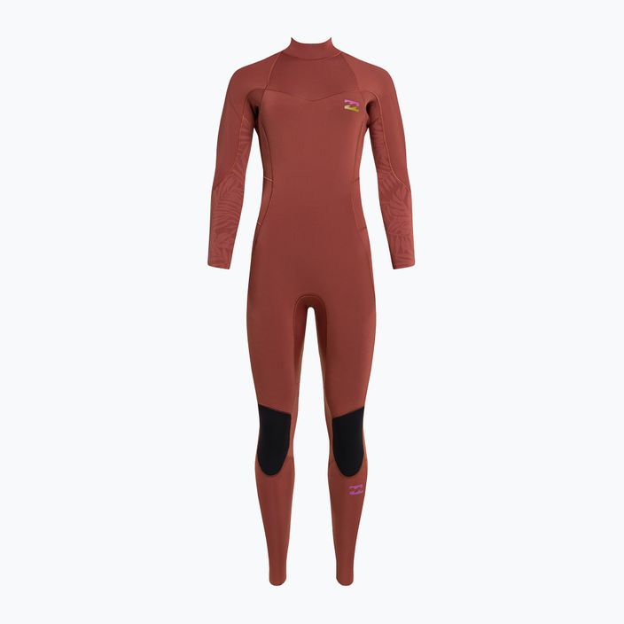 Women's wetsuit Billabong 4/3 Synergy BZ Full red 2