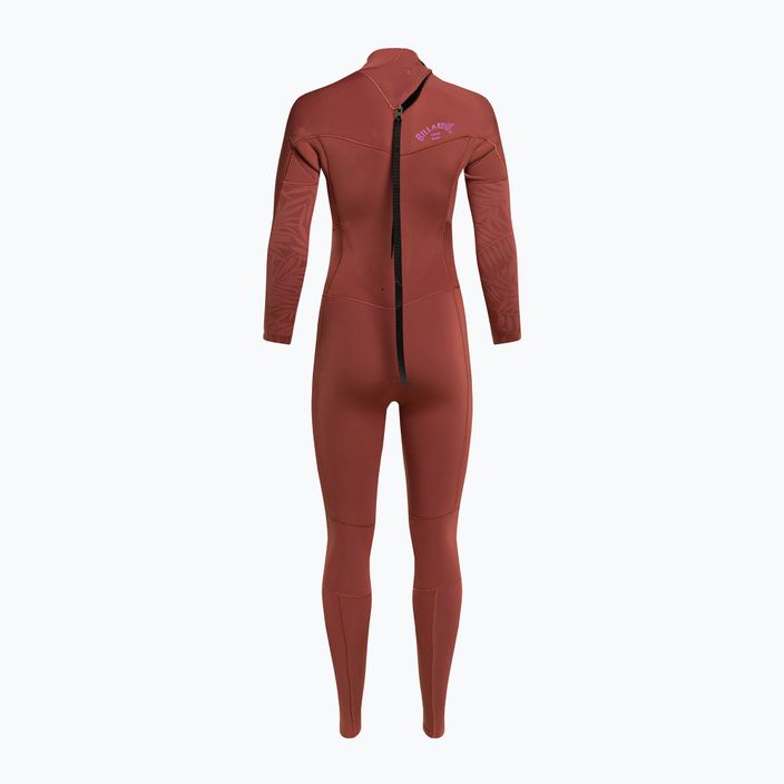 Women's wetsuit Billabong 4/3 Synergy BZ Full red 3