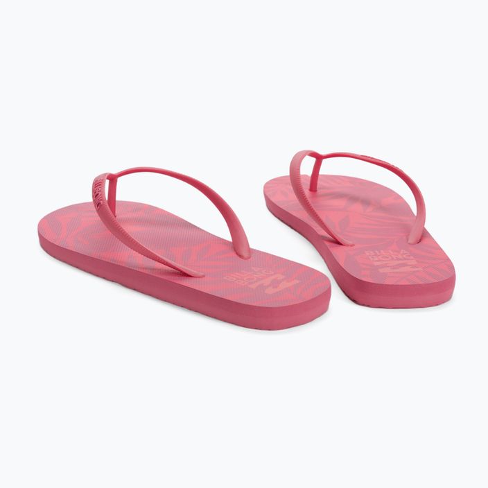 Women's flip flops Billabong Dama pink sunset 3