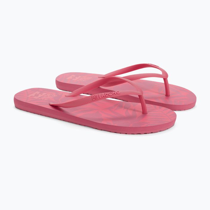 Women's flip flops Billabong Dama pink sunset 5