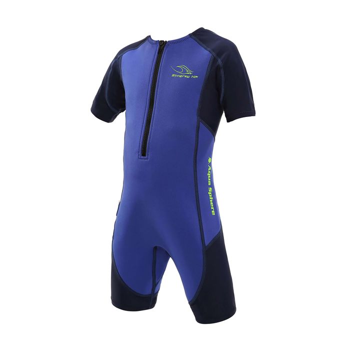 Aquasphere Stingray HP2 SS children's neoprene wetsuit blue and navy SJ43542046 2