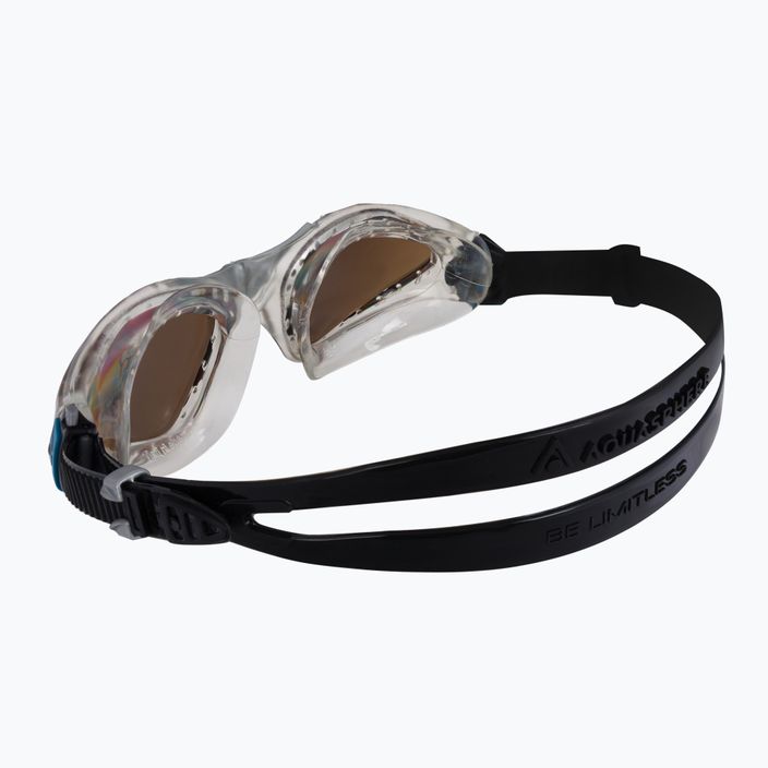 Aquasphere Kayenne transparent/silver/brown polarised swimming goggles EP2960098LP 4