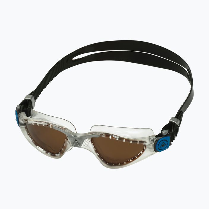 Aquasphere Kayenne transparent/silver/brown polarised swimming goggles EP2960098LP 6