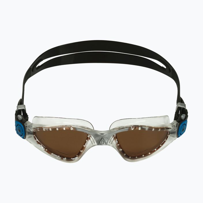 Aquasphere Kayenne transparent/silver/brown polarised swimming goggles EP2960098LP 7