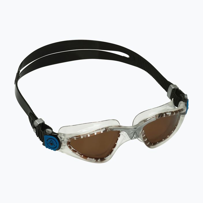 Aquasphere Kayenne transparent/silver/brown polarised swimming goggles EP2960098LP 8