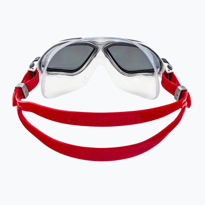 Aquasphere Vista white/red/dark swimming mask MS5050915LD 5