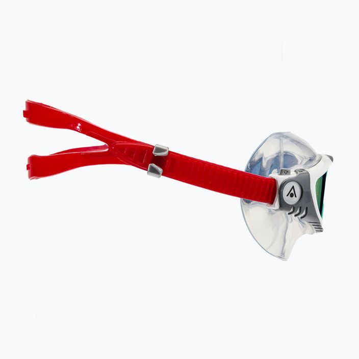 Aquasphere Vista white/silver/mirror red titanium swim mask MS5050915LMR 3